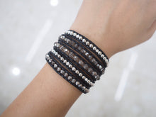 Load image into Gallery viewer, W5-302 Crystal 5 rounds wrap Bracelet
