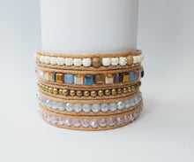Load image into Gallery viewer, W5-242 Crystal 5 rounds wrap Bracelet
