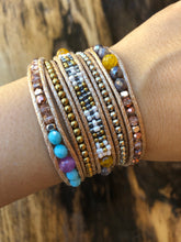 Load image into Gallery viewer, W5-323 Crystal  5 rounds wrap Bracelet
