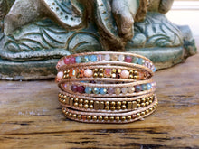 Load image into Gallery viewer, W5-305 Crystal 5 rounds wrap Bracelet
