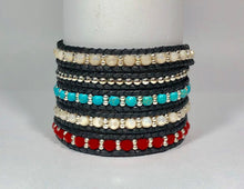 Load image into Gallery viewer, W5-229 Crystal Beads 5 rounds wrap Bracelet
