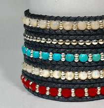 Load image into Gallery viewer, W5-229 Crystal Beads 5 rounds wrap Bracelet
