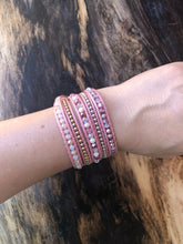 Load image into Gallery viewer, W5-330  Crystal 5 rounds wrap Bracelet
