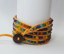 Load image into Gallery viewer, W5-235 Crystals 5 rounds wrap Bracelet
