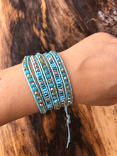 Load image into Gallery viewer, W5-355 Crystal  5 rounds wrap Bracelet
