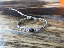 Load image into Gallery viewer, W1-025 Garnet and Rhodonite 1 round wrap bracelet
