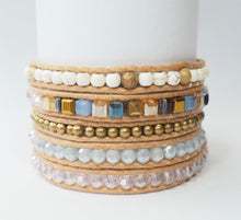 Load image into Gallery viewer, W5-242 Crystal 5 rounds wrap Bracelet
