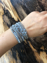 Load image into Gallery viewer, W5-314 Crystal 5 rounds wrap Bracelet
