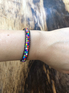 W1-019 Beads 1 round wrap bracelet